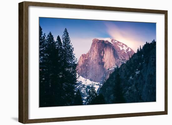 Moon Magic Behind Half Dome, Yosemite National Park, Hiking Outdoors-Vincent James-Framed Photographic Print