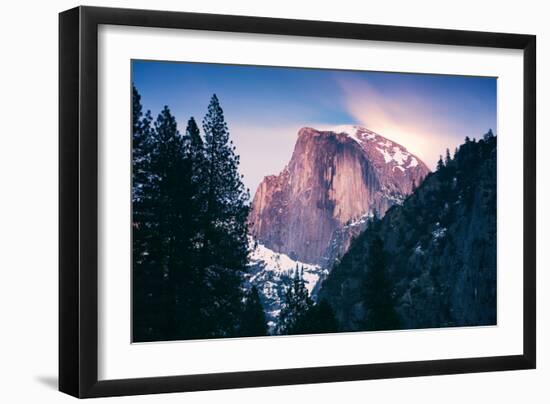 Moon Magic Behind Half Dome, Yosemite National Park, Hiking Outdoors-Vincent James-Framed Photographic Print