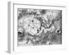 Moon Map-null-Framed Art Print