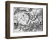 Moon Map-null-Framed Art Print