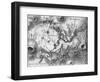 Moon Map-null-Framed Art Print