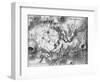 Moon Map-null-Framed Art Print