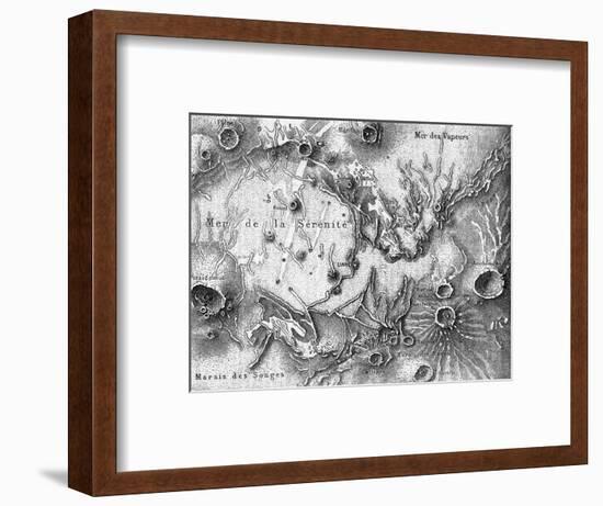 Moon Map-null-Framed Art Print