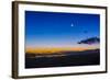 Moon, Mercury and Venus Conjunction Above Silver City, New Mexico-Stocktrek Images-Framed Photographic Print