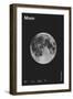 Moon : Minimal System Solar Datas, 2023 (Digital)-Florent Bodart-Framed Giclee Print