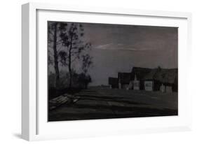 Moon Night, a Village, 1897-Isaak Ilyich Levitan-Framed Giclee Print