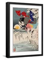 Moon of Pure Snow at Asano River, One Hundred Aspects of the Moon-Yoshitoshi Tsukioka-Framed Giclee Print