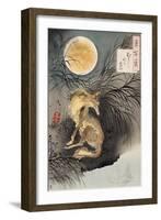 Moon on Musashi Plain, One Hundred Aspects of the Moon-Yoshitoshi Tsukioka-Framed Giclee Print