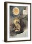 Moon on Musashi Plain, One Hundred Aspects of the Moon-Yoshitoshi Tsukioka-Framed Premium Giclee Print
