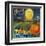 Moon Orange Label - Redlands, CA-Lantern Press-Framed Art Print