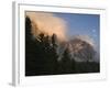 Moon over Cimon della Pala, Val Venegiotta, the Dolomites, Italy-Michael Jaeschke-Framed Photographic Print