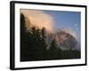 Moon over Cimon della Pala, Val Venegiotta, the Dolomites, Italy-Michael Jaeschke-Framed Photographic Print