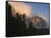 Moon over Cimon della Pala, Val Venegiotta, the Dolomites, Italy-Michael Jaeschke-Framed Stretched Canvas