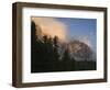 Moon over Cimon della Pala, Val Venegiotta, the Dolomites, Italy-Michael Jaeschke-Framed Photographic Print