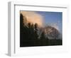 Moon over Cimon della Pala, Val Venegiotta, the Dolomites, Italy-Michael Jaeschke-Framed Photographic Print