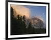 Moon over Cimon della Pala, Val Venegiotta, the Dolomites, Italy-Michael Jaeschke-Framed Photographic Print