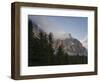 Moon over Cimon della Pala, Val Venegiotta, the Dolomites, Italy-Michael Jaeschke-Framed Photographic Print