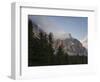 Moon over Cimon della Pala, Val Venegiotta, the Dolomites, Italy-Michael Jaeschke-Framed Photographic Print