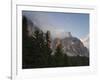 Moon over Cimon della Pala, Val Venegiotta, the Dolomites, Italy-Michael Jaeschke-Framed Photographic Print