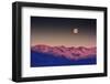 Moon over Cottonwood Mountains, Death Valley, California, USA-Michel Hersen-Framed Photographic Print