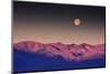 Moon over Cottonwood Mountains, Death Valley, California, USA-Michel Hersen-Mounted Photographic Print