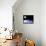 Moon Over Earth-Laguna Design-Framed Stretched Canvas displayed on a wall