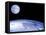 Moon Over Earth-Laguna Design-Framed Stretched Canvas