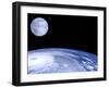 Moon Over Earth-Laguna Design-Framed Premium Photographic Print