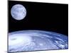 Moon Over Earth-Laguna Design-Mounted Premium Photographic Print