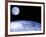 Moon Over Earth-Laguna Design-Framed Photographic Print