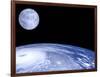 Moon Over Earth-Laguna Design-Framed Photographic Print