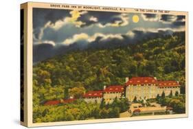 Moon over Grove Park Inn, Asheville, North Carolina-null-Stretched Canvas
