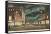 Moon over Houston Street, Fort Worth, Texas-null-Framed Stretched Canvas