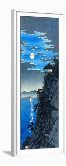 Moon Over Ishiyama Temple-Hiroaki Shotei Takahashi-Framed Art Print