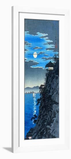 Moon Over Ishiyama Temple-Hiroaki Shotei Takahashi-Framed Art Print