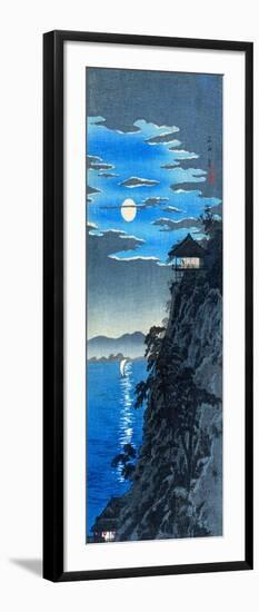 Moon Over Ishiyama Temple-Hiroaki Shotei Takahashi-Framed Art Print