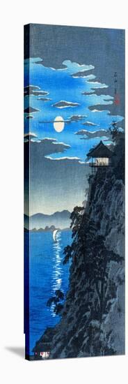 Moon Over Ishiyama Temple-Hiroaki Shotei Takahashi-Stretched Canvas