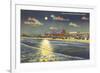 Moon over Jacksonville, Florida-null-Framed Premium Giclee Print