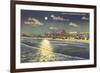 Moon over Jacksonville, Florida-null-Framed Premium Giclee Print