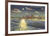 Moon over Jacksonville, Florida-null-Framed Premium Giclee Print