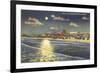 Moon over Jacksonville, Florida-null-Framed Premium Giclee Print