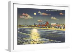 Moon over Jacksonville, Florida-null-Framed Art Print