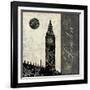 Moon over London-Color Bakery-Framed Giclee Print