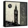 Moon over London-Color Bakery-Framed Stretched Canvas