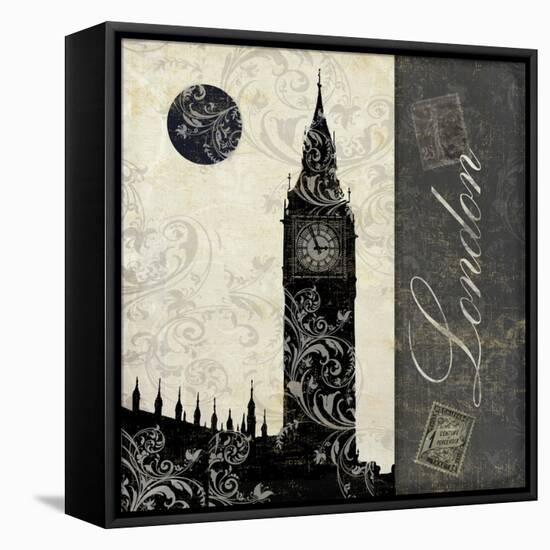 Moon over London-Color Bakery-Framed Stretched Canvas