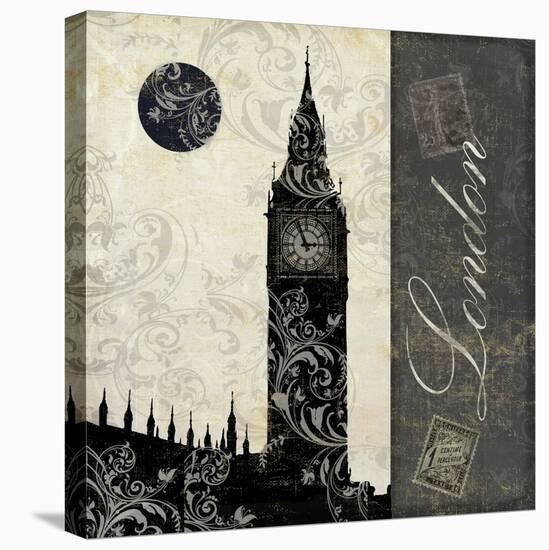 Moon over London-Color Bakery-Stretched Canvas