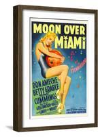 Moon over Miami, Betty Grable, 1941-null-Framed Art Print