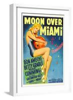 Moon over Miami, Betty Grable, 1941-null-Framed Art Print