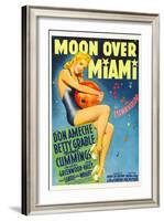 Moon over Miami, Betty Grable, 1941-null-Framed Art Print