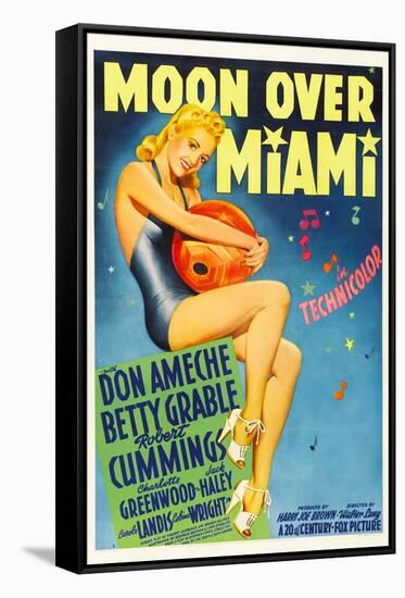 Moon over Miami, Betty Grable, 1941-null-Framed Stretched Canvas